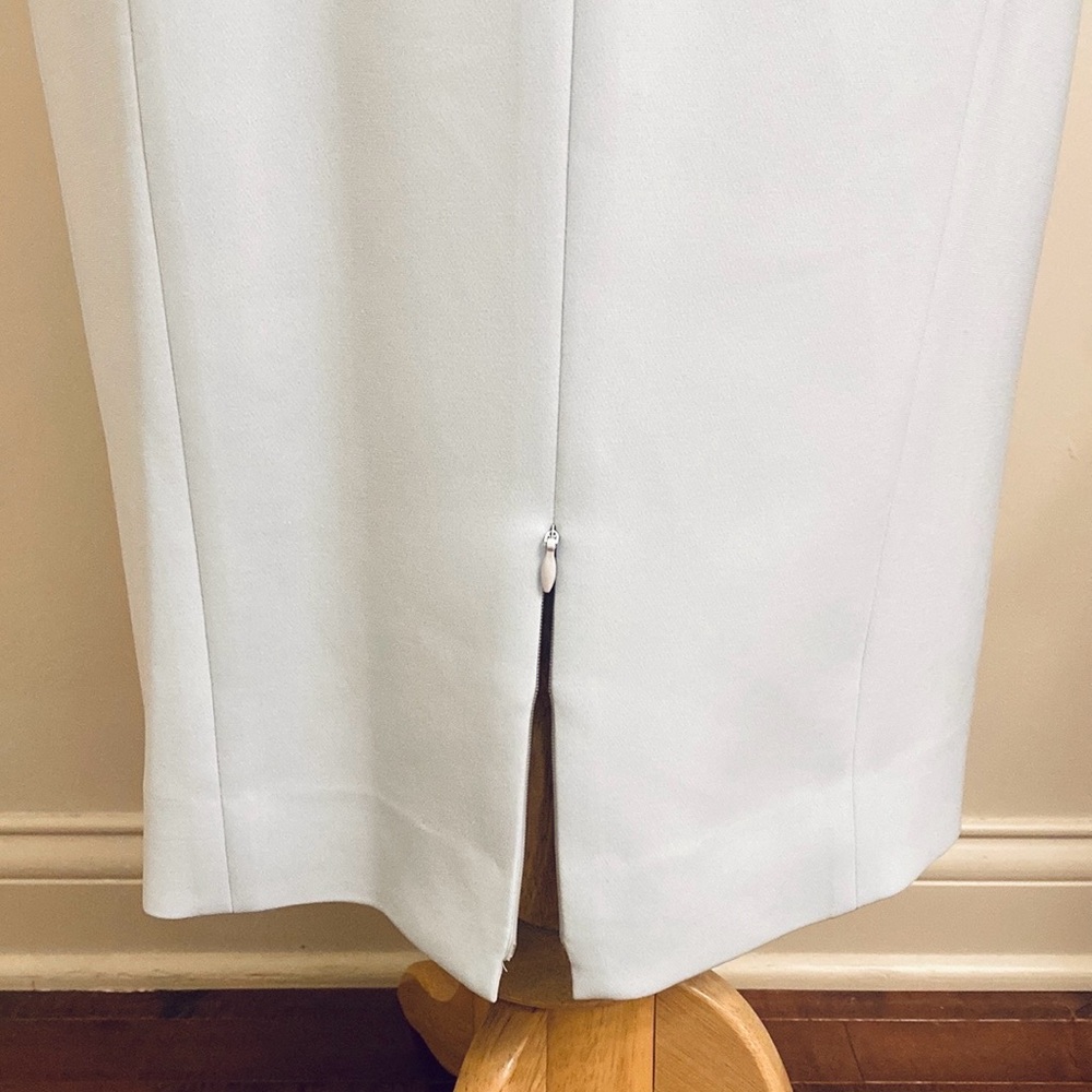 Per Se Light Blue 100% Silk SZ 10 Old Money Quiet Luxury Effortlessly Chic Dress - Picture 8 of 12
